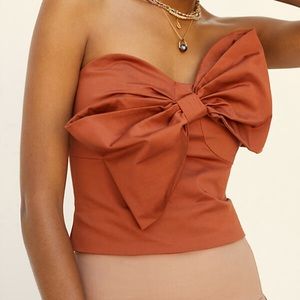 Anthropologie Hutch Bow tube top